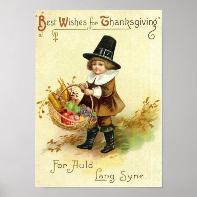 Vintage Thanksgiving Poster (Front)