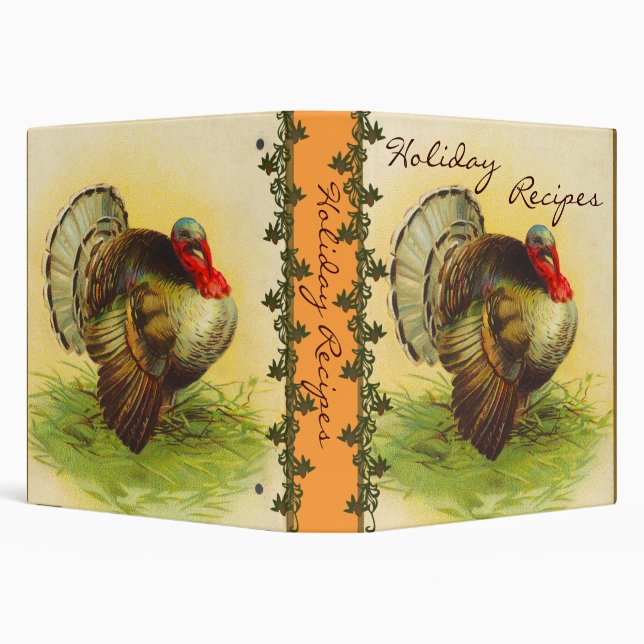 Vintage Thanksgiving Recipe Binder (Background)
