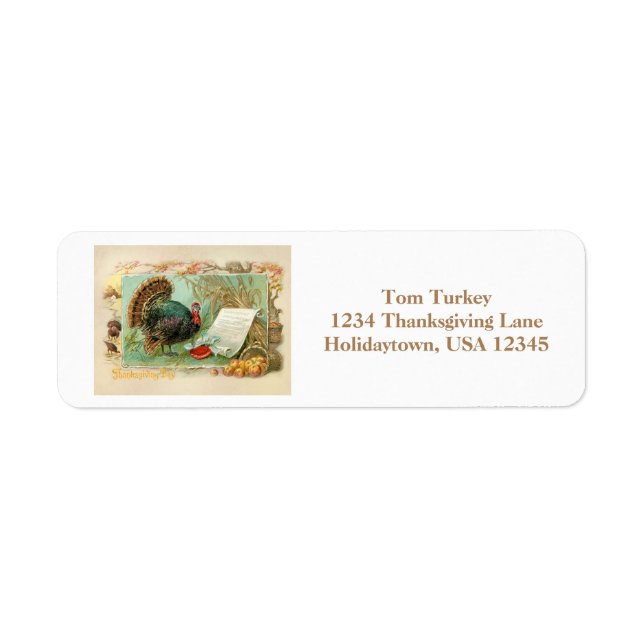 Vintage Thanksgiving Turkey (Front)