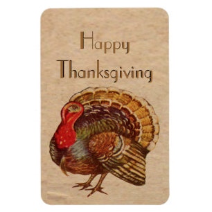 Vintage Thanksgiving Turkey Premium Flexi Magnet