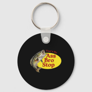 Vintage Thats My Bro Stop Funny Fishing  Keychain