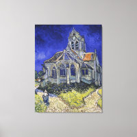 Vintage The church in Auvers-sur-Oise by Van Gogh
