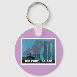 Vintage The Forth Bridge Keychain