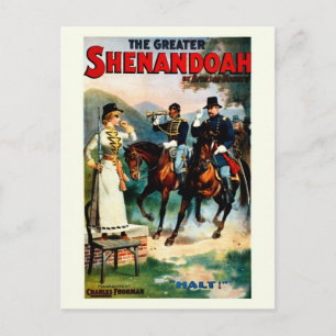Vintage the greater Shenandoah theatre play Postcard