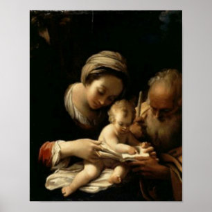 vintage the holy family, Jesus christ, Josef,Mary Poster