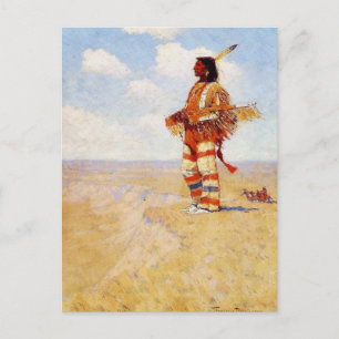 Vintage The Last of His Race Frederic Remington Postcard