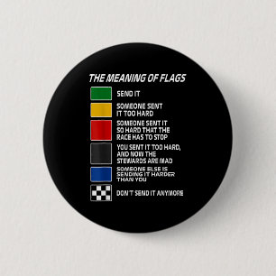 Vintage The Meaning Of Racing Flags Motorsrt Racin 2 Inch Round Button