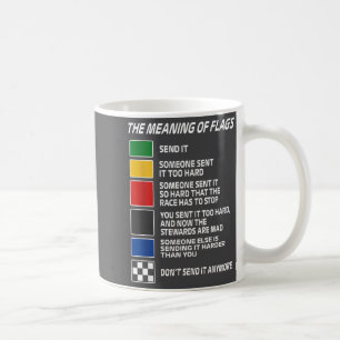 Vintage The Meaning Of Racing Flags Motorsrt Racin Coffee Mug