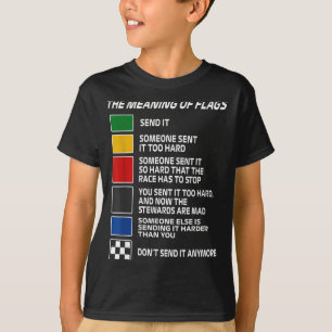 Vintage The Meaning Of Racing Flags Motorsrt Racin T-Shirt