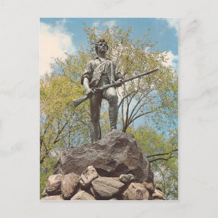 Vintage The Minute Man Postcard