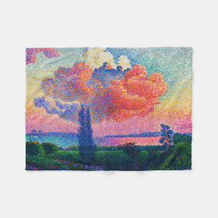 Vintage The Pink Cloud (1896) painting Fleece Blanket