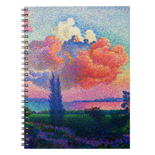 Vintage The Pink Cloud (1896) painting Notebook (Front)