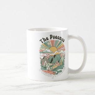 Vintage The Poconos Pennsylvania Mountains Hiking Coffee Mug