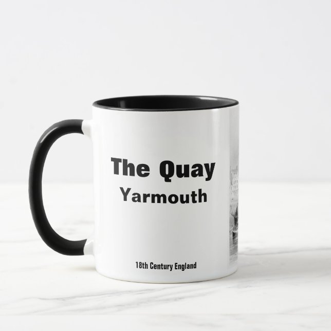 Vintage The Quay Yarmouth Norfolk England Mug (Left)