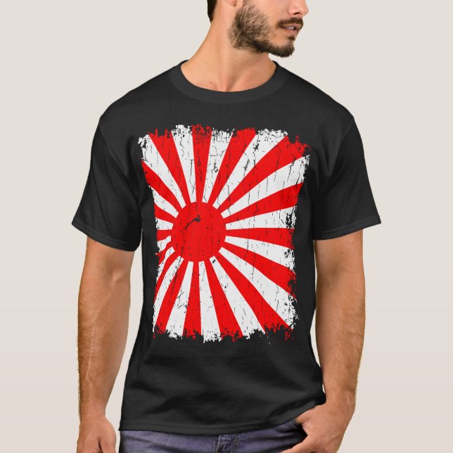 Vintage The Rising Sun Flag T-Shirt (Front)