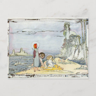 Vintage "The Sea Voices" by Jessie M. King Postcard
