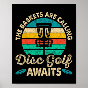 Vintage The Skets Are Calling Disc Golf Awaits Gol Poster