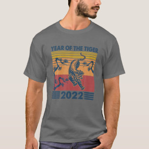Vintage The Tiger Year Chinese Zodiac Happy New Ye T-Shirt