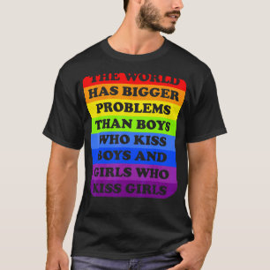 Vintage The Worlds Has Bigger Problem Pride Ally G T-Shirt