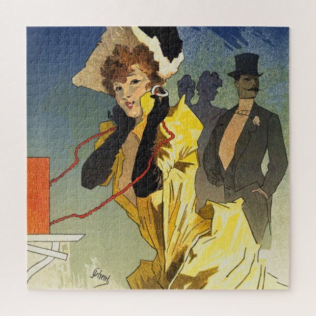 Vintage Theatre Advertising Poster Art Painting Jigsaw Puzzle (Vertical)