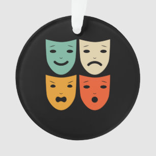 Vintage Theatre Masks Theatre Actress Drama Actor Ornament