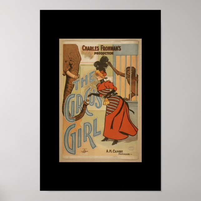 Vintage Theatre Posters the Circus Girl (Front)