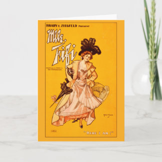 Vintage Theatrical Poster Greeting Card