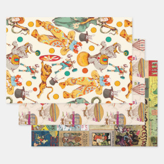 Vintage Themed Wrapping Paper Sheets