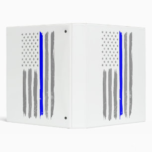 Vintage Thin Blue Line Shirt Police Support USA Fl Binder