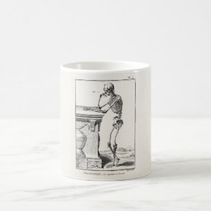 Vintage Thinking Human Skeleton Medical Anatomy Coffee Mug