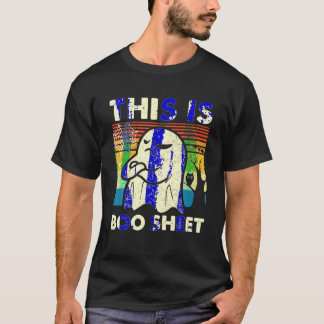 Vintage This Is Boo Sheet Ghost Retro Halloween Co T-Shirt