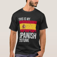 Vintage This Is My Spanish Flag Costume For Hallo