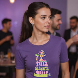 Vintage This Señorita Needs a Margarita T-Shirt