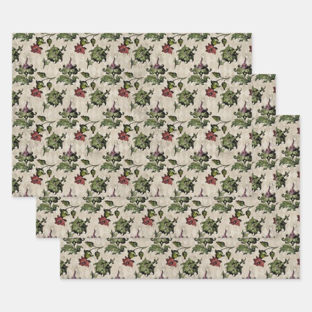 Vintage Thistle Decoupage Tissue Paper (Set)