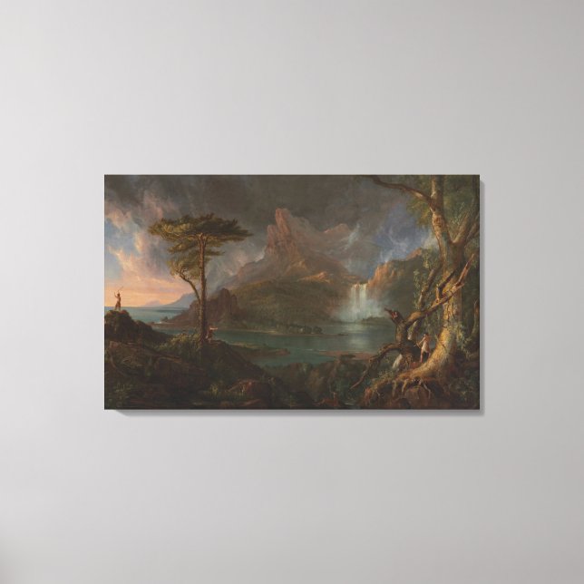 Vintage Thomas Cole A Wild Scene Canvas Print (Front)