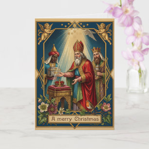 Vintage Three Kings Epiphany Card