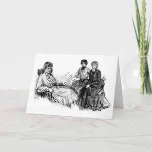 Vintage - Three Women Friends, Card