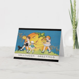 vintage-threelittle-kids-black-cat-large-pumpkin card