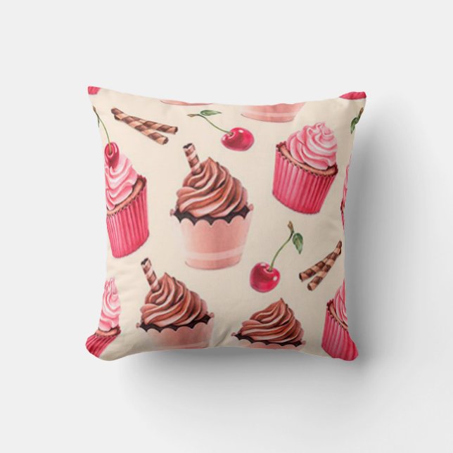Vintage Throw Pillow (Front)