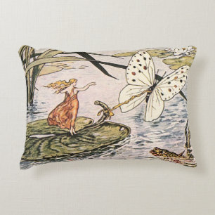 Vintage "Thumbelina” Decorative Pillow