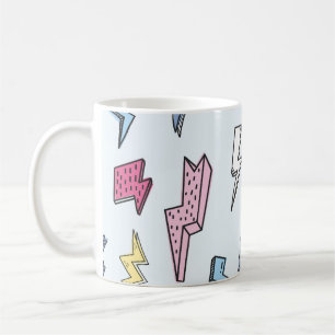 Vintage Thunder Seamless Illustration Coffee Mug