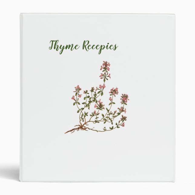 Vintage Thyme Herbs Binder (Front)