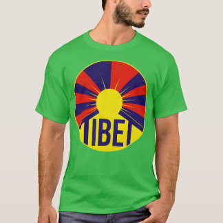 Vintage Tibet Flag Tourist Souvenir T-Shirt