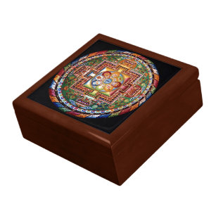 Vintage Tibetan Tantric Buddhism Mandala Gift Box