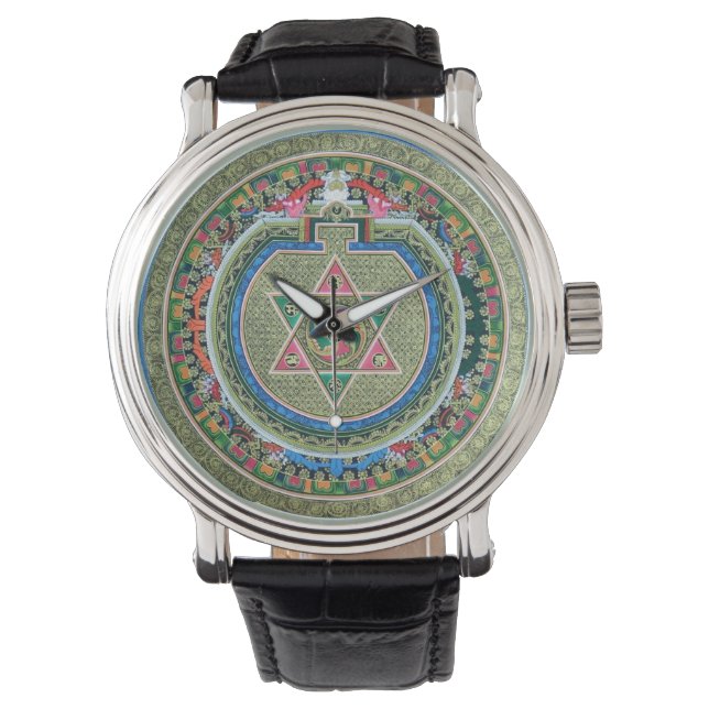 Vintage Tibetan Tantric Buddhism Mandala Watch (Front)