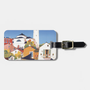 Vintage Ticino Tessin Canton Switzerland Luggage Tag