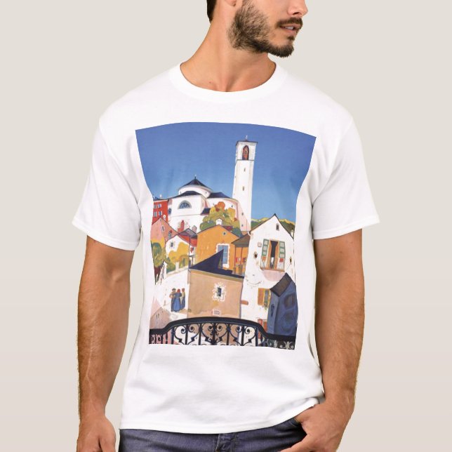 Vintage Ticino Tessin Canton Switzerland T-Shirt (Front)