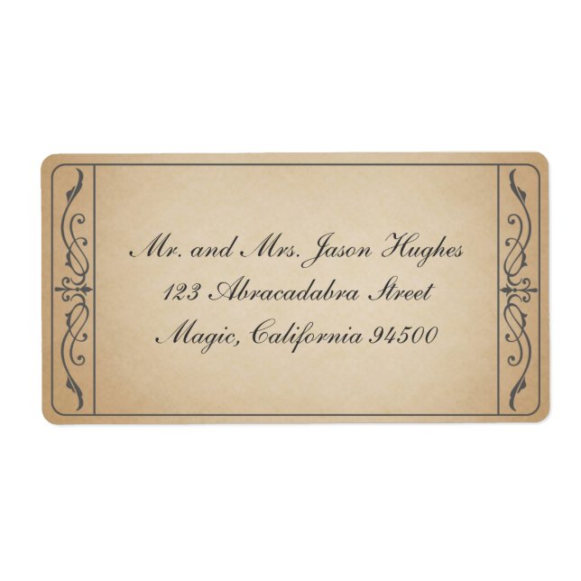 Vintage Ticket Label (Front)