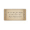 Vintage Ticket Label