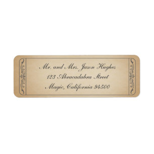 Vintage Ticket Label
